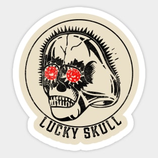 Lucky Skull Ring #1 / Vintage Comic Book Ad (Light BG) Sticker